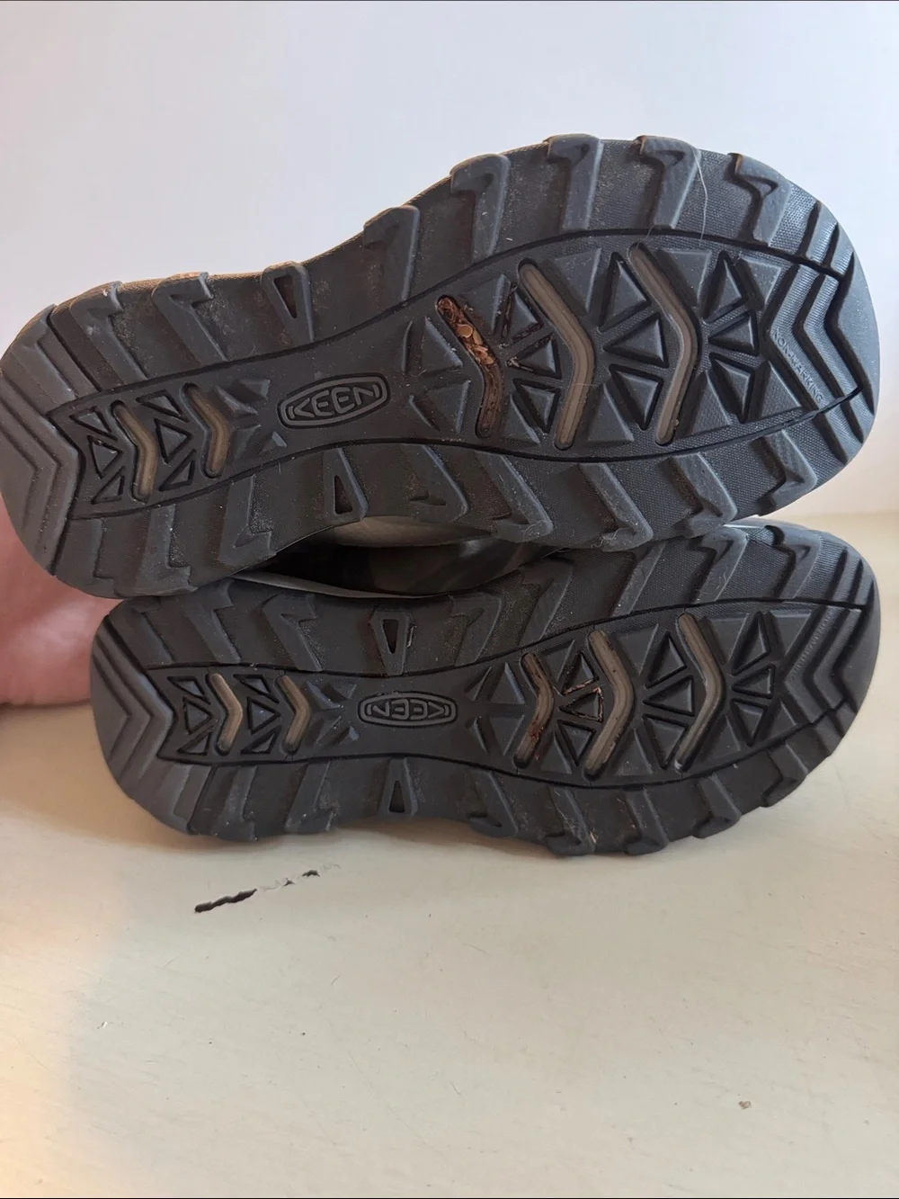 Keen Kids Gray and Black Lace-Up Trail Shoes